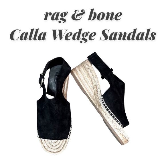 🆕 rag & bone Calla Wedge Espadrille Sandal - Picture 1 of 6